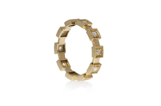 Yellow Gold Diamond Band Ring